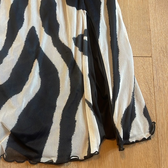NWT new. fashion szn plus size zebra mesh maxi dress size 14 - Picture 5 of 7